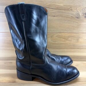 ACME Vintage Western Boots Mens 12 D Black Leather Rodeo Ranch USA Made